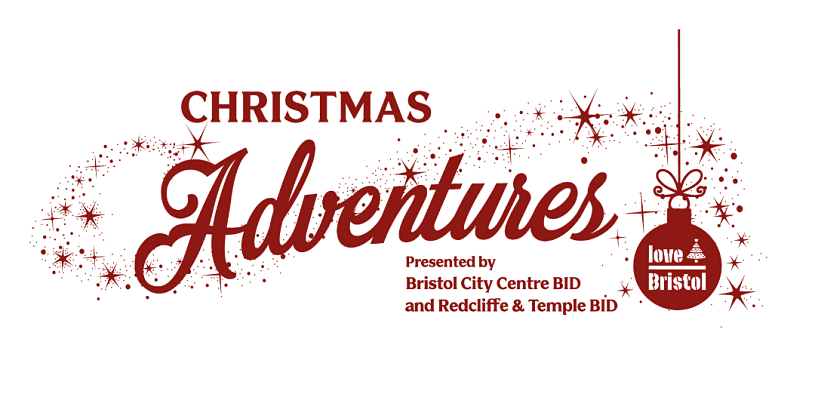Christmas Adventures logo in red text